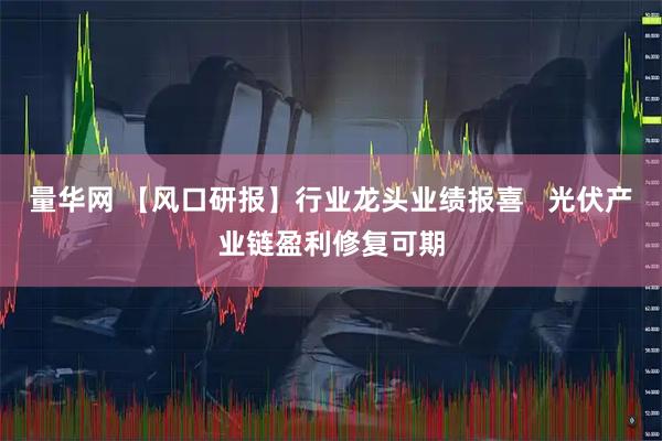 量华网 【风口研报】行业龙头业绩报喜   光伏产业链盈利修复可期