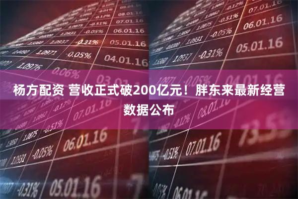 杨方配资 营收正式破200亿元!胖东来最新经营数据公布