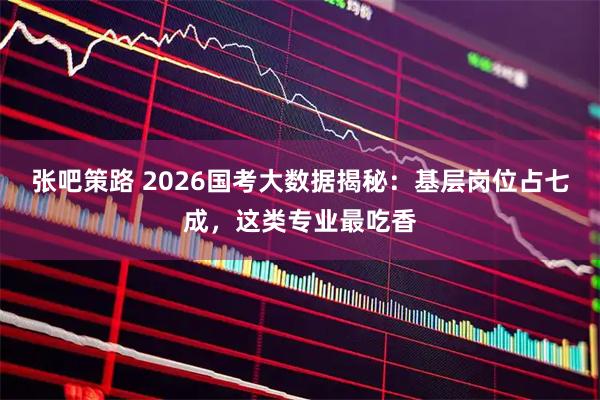 张吧策路 2026国考大数据揭秘：基层岗位占七成，这类专业最吃香
